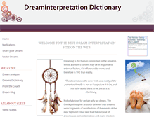 Tablet Screenshot of dreaminterpretation-dictionary.com